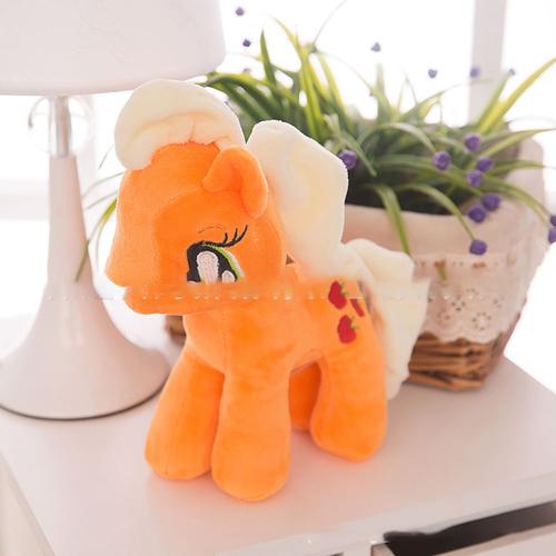 Petit Poney Arc-En-Ciel En Peluche, 20cm, Doux Et Confortable, Jouet Pour Fille, Poupée Licorne, Oreiller Décoratif, Cadeau De Saint Valentin, Nouveau