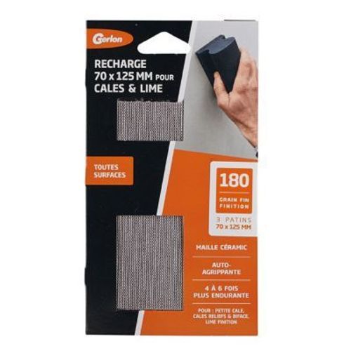 3 patins pour petite cale céramic grain fin