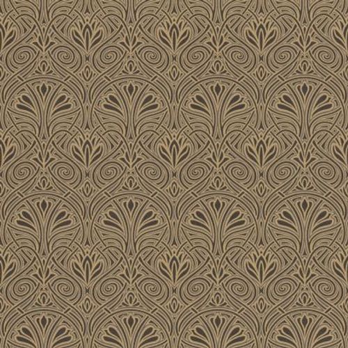 Papier peint Vinyle Intissé GoodHome Obol noir
