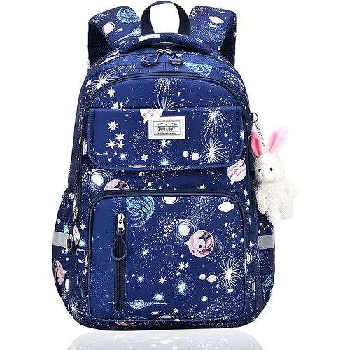 Sac à Dos Enfant Cartable Fille Primaire Imperméable Sac a Dos Garcon Multi Poche Cartables Scolaires au Design Ergonomique Grande Capacité Cartables pour CE1-CE2,CM1-CM2 D'école Étudiants(Bleu Marin)