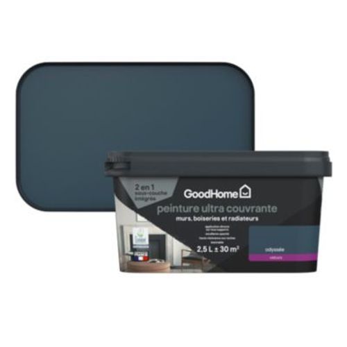 Peinture couleur 2 en 1 velours GoodHome odyssée 2 5L