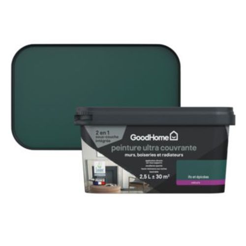 Peinture couleur 2 en 1 velours ultra couvrante GoodHome ifs & épicéas 2 5L
