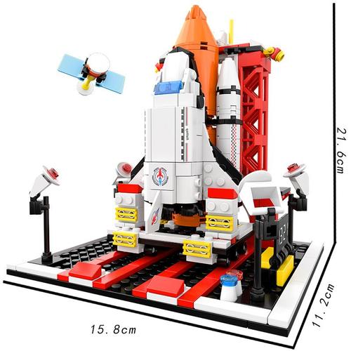 68013 Compatible Avec Lego Petites Particules Assemblage Puzzle Space Rocket Team Building Block Jouet Ornement, ¡¿Jxl805¡¿ Navette Spatiale 510 Particules