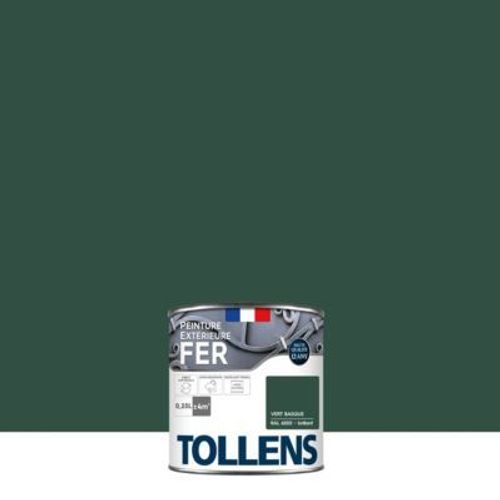 Peinture extérieure fer Tollens brillant vert basque 250ml