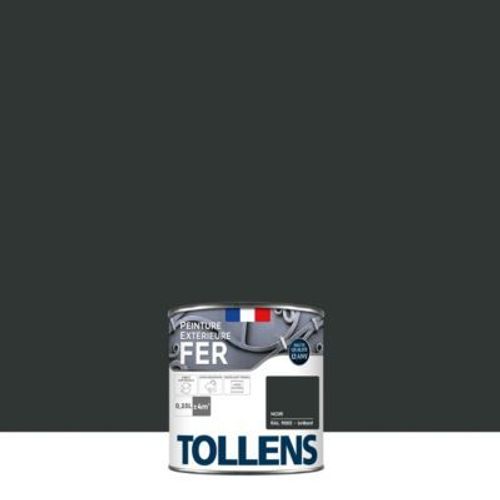 Peinture extérieure fer Tollens brillant noir brillant 250ml