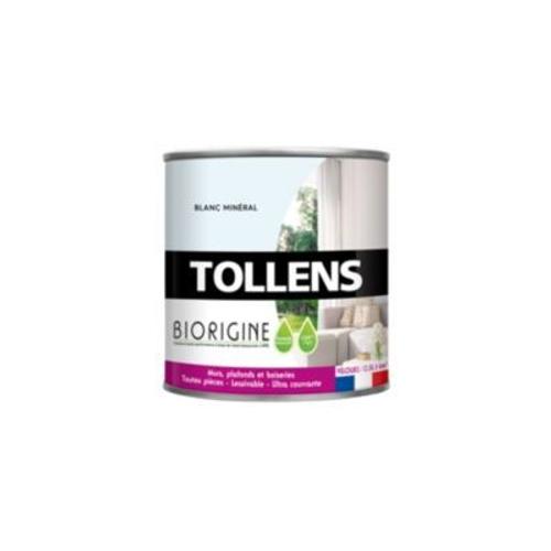 Peinture murs et plafonds Biorigine Tollens velours blanc Minéral 0 5L