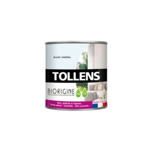 Peinture murs et plafonds Biorigine Tollens velours blanc Minéral 0 5L