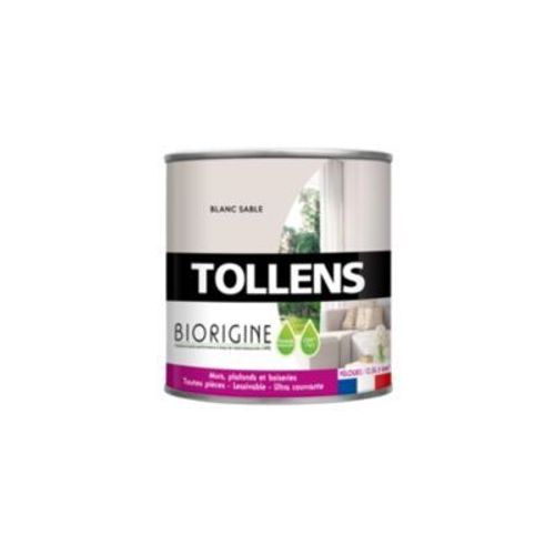 Peinture murs et plafonds Biorigine Tollens velours blanc sable 2L