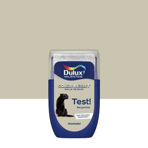 Testeur de peinture Color Resist salle de bains Dulux Valentine satin bergamote 30ml