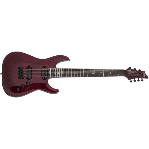 Schecter Apocalypse C-7 Frs Floyd Rose Sustainiac - Guitare 7 Cordes - Red Reign