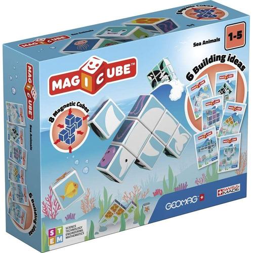 Geomag Magicube 146 Sea Animals - Constructions Magnétiques Et Jeux Educatifs 8 Cubes Magnétiques