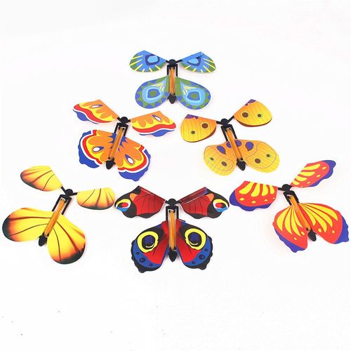 Bande De Caoutchouc Volante Dans Le Livre 10 Pièces, Jouet Magique Papillon Pour Cadeau D'anniversaire, Carte De Mariage, Grande Surprise