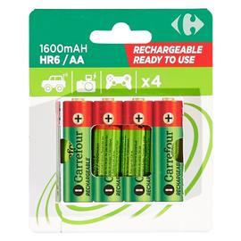 GP 2600 ReCyko pile rechargeable AA / HR06 Ni-Mh (4 pièces) GP