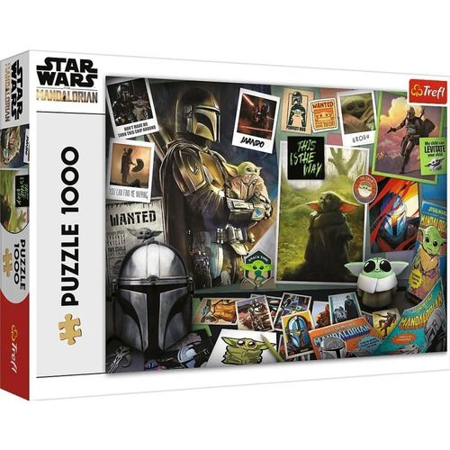 Trefl- Puzzles De 1000 Pi Ces-Casse-Tête De Collage Avec Des Personnages De Contes De Fées Divertissement Amusement Pour Les Enfants De 12 Ans 10718 Star Wars Mandalorian Grog Collection