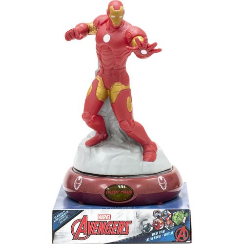 Veilleuse 3d Lumineuse Et Sonore Iron Man Marvel