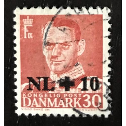 Timbre Oblitéré Danemark 1953