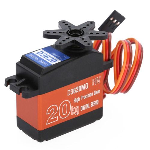 Servo numérique 20 KG, mise à jour HDKJ D3620, engrenage métallique, étanche, couple élevé, 180 degrés, pour avion, bateau, voiture RC