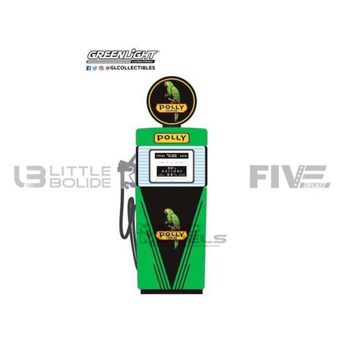 Greenlight Collectibles 1/18 14130b Pompe À Essence Wayne 505 Gas Pump Polly Gas - 1951 Diecast Modelcar-Greenlight