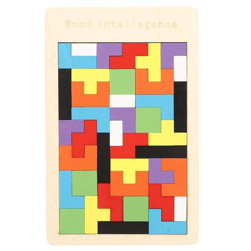 Puzzle Tetris En Bois Pour Bébés, Jouets Tangram, Planche De Déformation Colorée, Jouet Éducatif Pour Enfants, Cadeau De Noël