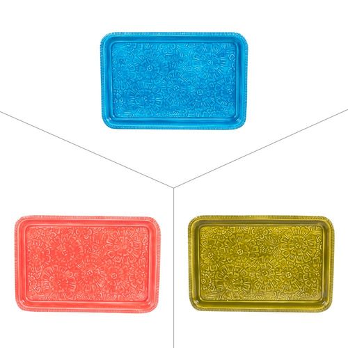 Plateau Rectangle 47x31 Cm Pop Flower (1 Modèle Aléatoire)