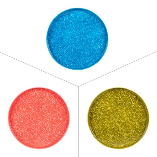 Plateau Rond 42 Cm Pop Flower (1 Modèle Aléatoire)