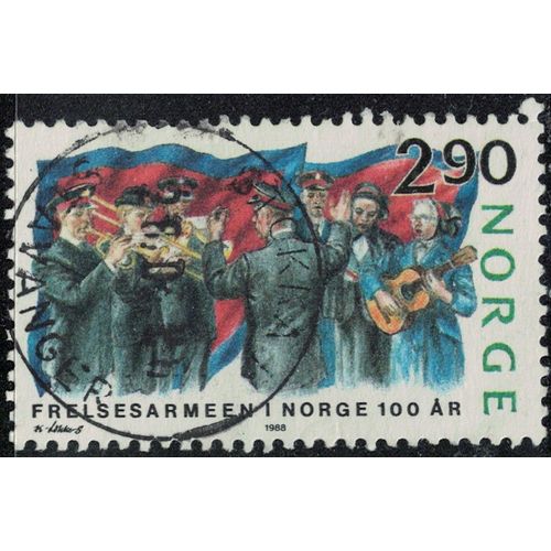 Norvège 1988 Oblitéré Used Frelsesarmeen 100 Ans Armée Du Salut Musique Y&t No 944 Su