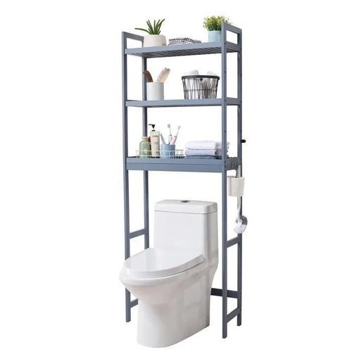 Étagère Wc-Vevor-Meuble De Rangement Au-Dessus Des Toilettes Réglable 3 Niveaux-Convient À La Plupart Des Toilettes Buanderie