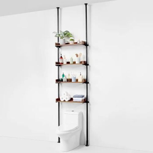 Étagère Wc Réglable À 4 Niveaux-Vevor-Étagère De Salle De Bain, Convient À La Plupart Des Toilettes, Buanderie
