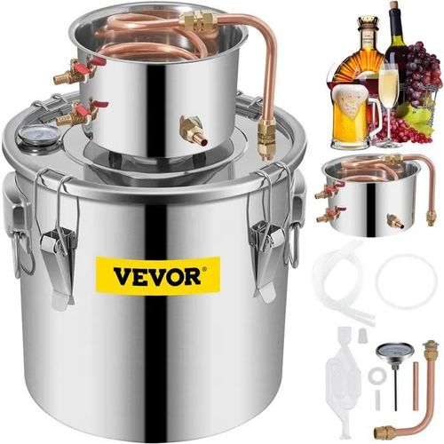 Distillateur d'Eau Purificateur d'Eau Domestique 30 L-VEVOR-Stockage de Brassage Bouilloire, Usage Professionnel Ou Domestique