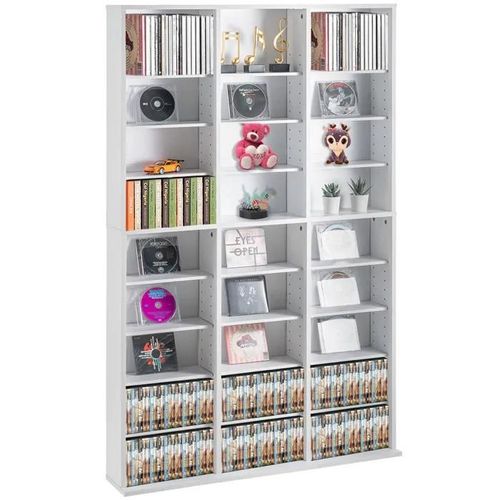 Armoire de Rangement CD/DVD-VEVOR- Réglable avec 27 Compartiments-Étagère à DVD à 9 Couches pour 756 CD
