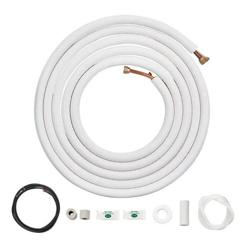 Ensemble Lignes Divisées pour Climatiseur-VEVOR-7,6 m-CVC-6,4 12,7mm Diamètre-Isolation Triple Couche-Climatisation,Pompe Chaleur