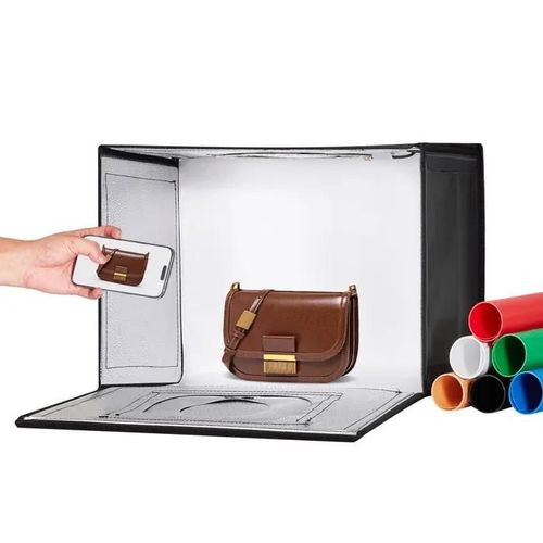Boîte à Lumière Studio Photo-VEVOR-Kit Boîte Photo pro 3000-5600 K-3 Températures de Couleur 120 LED-pour Photographie Produits