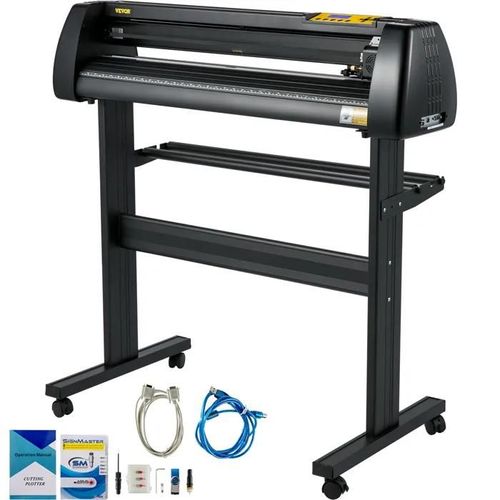 Plotter de Découpe Vinyle Papier Maximale 87 cm-VEVOR-Traceur de Coupe pour l'Impression de Vinyle-Écran LCD et Logiciel Signmaster