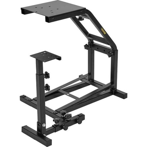 Support De Volant De Course Réglable-Vevor-Acier Inoxydable Cadre De Volant Jeu De Course Mad Catz Fanatec