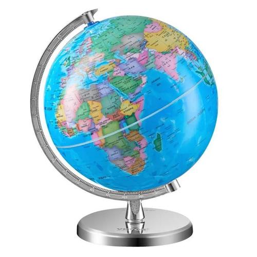 Globe Terrestre Rotatif Avec Support-Vevor-203,2 Mm-Matériau Abs-Pour Enfants, Apprentissage De La Géographie En Classe