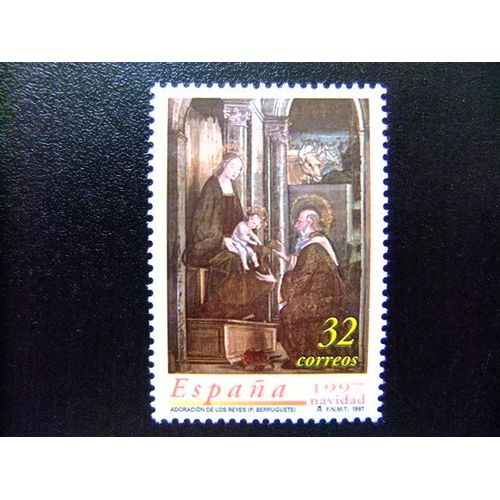 110 Espagne Espagne 1997 / Noël - L'adoration Des Rois (Pedro Berrugete) / Edifil 3519 ** Yvert 3094 Mnh