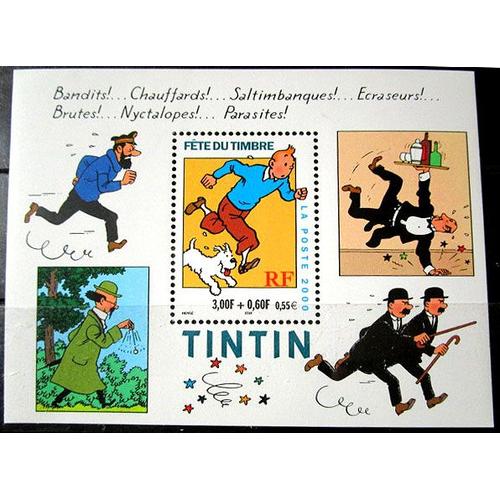 2000. Bf28: Bloc Feuillet Fête Du Timbre: "Tintin".