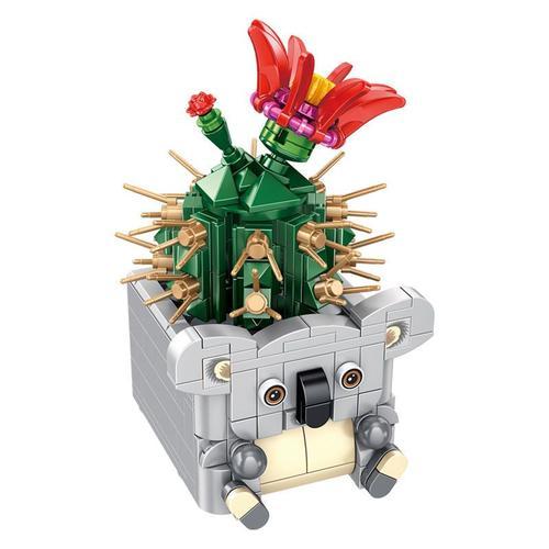 655001 Compatible Avec Lego Petites Particules Assemblage Puzzle Fleur Immortelle Building Block Jouet Ornement Diy Cadeau, 655014-Koala Feiyuhua