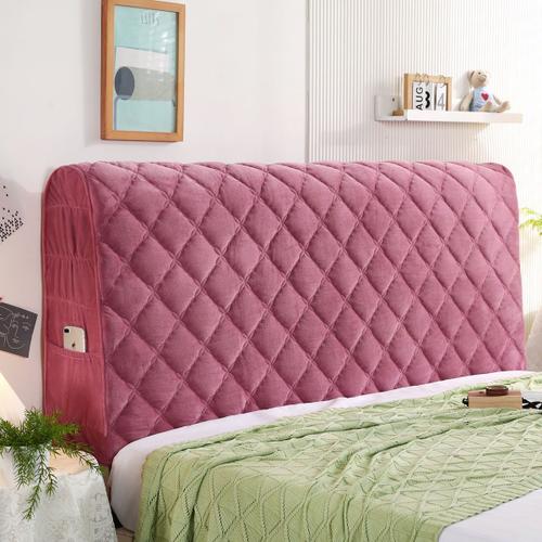 Pâte De Haricots Rouges - L120 X H65cm - Couvre Lit À Carreaux Pour La Maison, Couvre Tête Épais, Protège Matelas Double, Queen 150, Housse De Coussin