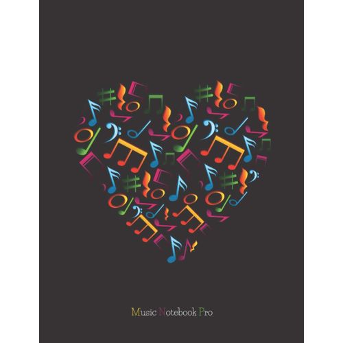 Music Notebook Pro | Advanced 10 Staves Colour Interior With Educational Materials: Music Manuscript Paper | Composition Book | Notebook For Musicians | Staff Paper | Stave Paper