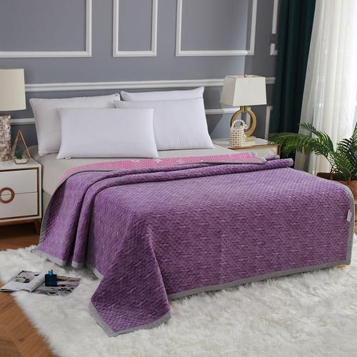 Violet - 1 Pièces 200 Cm X 230 Cm - Couvre Lit En Flanelle À Carreaux, Drap De Lit, Couette, Linge De Lit Pour La Maison, Nouvel Arrivage