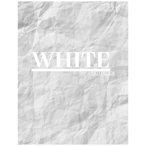 White Notebook: Notebook With Black Dotted Pages To Write / White P...