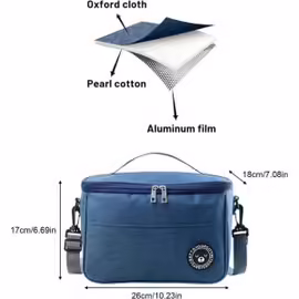 Petit Sac Isotherme Repas 6.4L, Sac Lunch Box Portable Pour Bureau