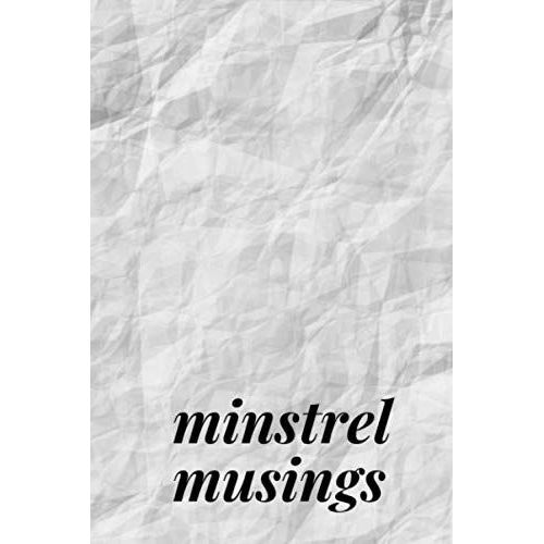 Minstrel Musings Journal Notebook With Sheet Music And Lined Notebook Pages. Simple Minimalist Cover