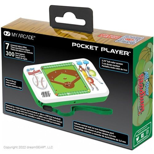 My Arcade - Pocket Player All-Star Stadium - Console De Jeu Portable - 307 Jeux En 1