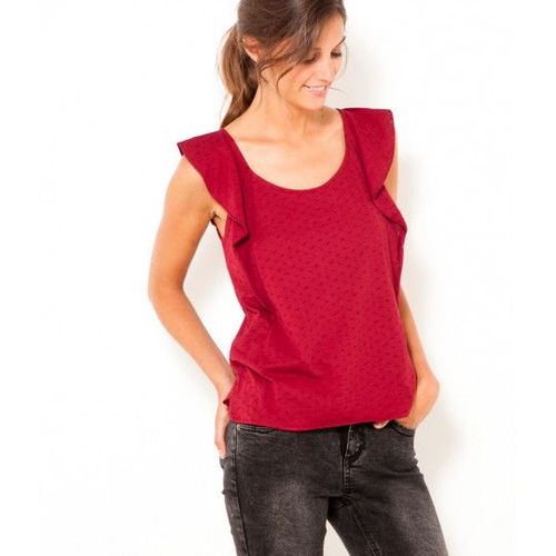Tee-Shirt Manches Courtes Volantées