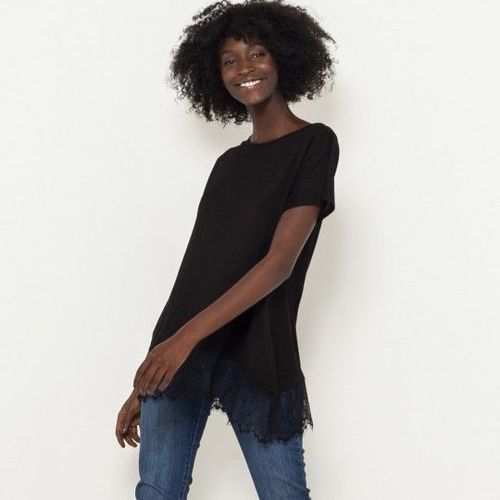 Tee-Shirt Long Bi-Matière