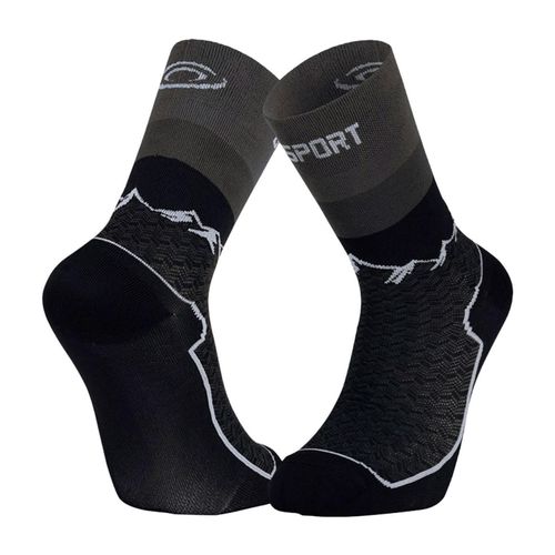 Chaussettes De Marche Randonnée Bv Sport Socquette Double Gr Haute - Polyamide Noir