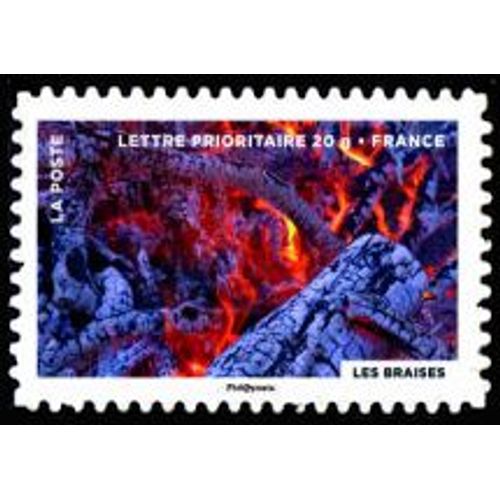Timbre France 2012 Oblitéré - Le Timbre Fête Le Feu - Les Braises - Yt Adhésif - N° 757