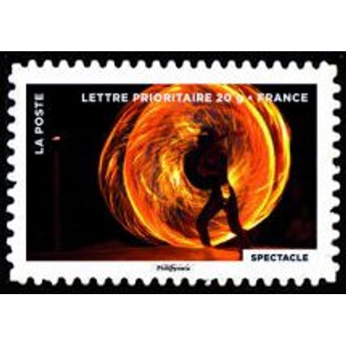 Timbre France 2012 Oblitéré - Le Timbre Fête Le Feu - Le Spectacle - Yt Adhésif - N° 760